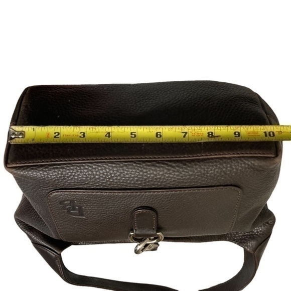 Dooney and Bourke dark brown leather shoulder bag - Picture 2 of 15